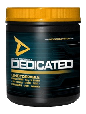 Dedicated Unstoppable Orange Flavour in der früheren 165-g-Dose