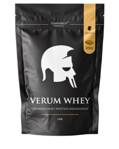 Verum Whey von Gannikus Original in der Sorte Butterkeks