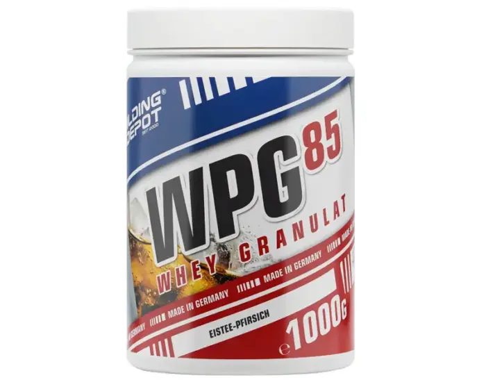 WPG 85 Wheyprotein Hydrolysat in der Sorte Eistee Pfirsich