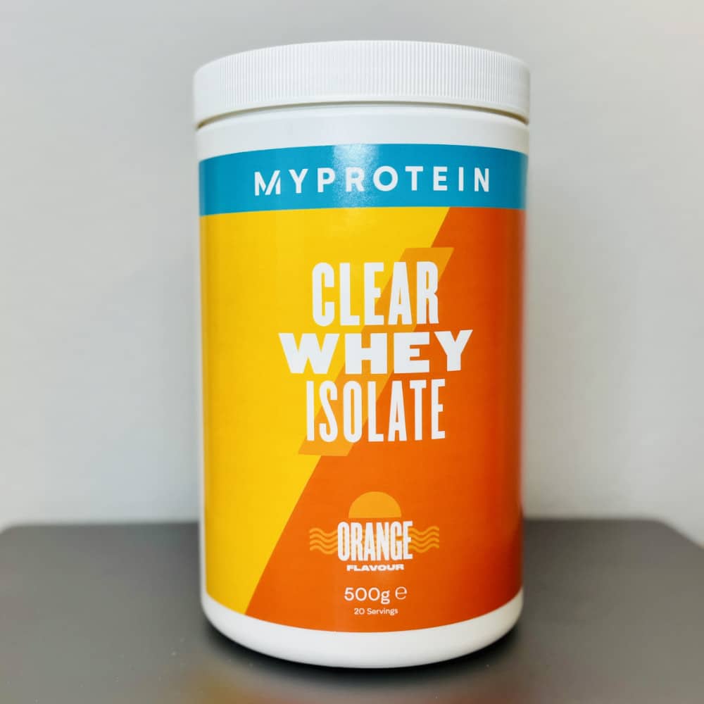 Myprotein Clear Whey Verpackung