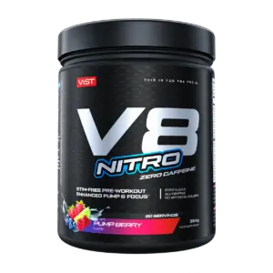 VAST V8 Nitro Pumpberry – vollständig freigestellte Produktdose ohne Hintergrund