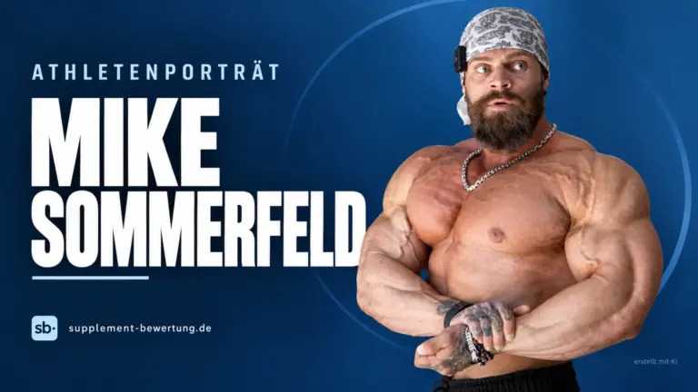Mike Sommerfeld mit Bandana und vor dem Körper gefassten Händen vor blauem Hintergrund