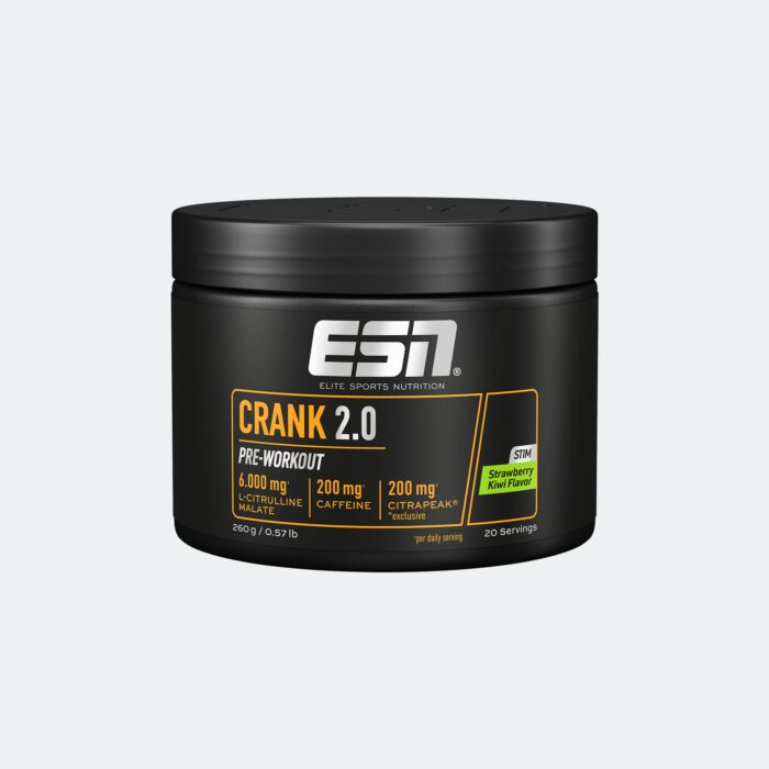ESN Crank 2.0 Pre-Workout, Strawberry Kiwi, 260 g – aktuelle Herstellerabbildung