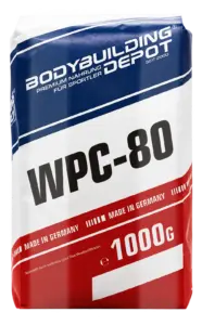 Bodybuilding Depot WPC-80 Beutel mit 1000 g, freigestellt