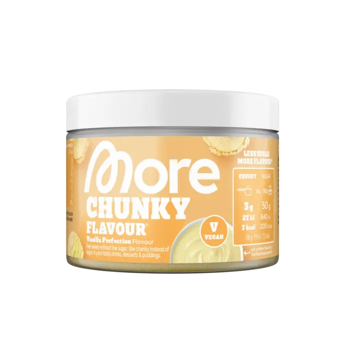 More Nutrition Chunky Flavour Vanilla Perfection in der 150-g-Dose