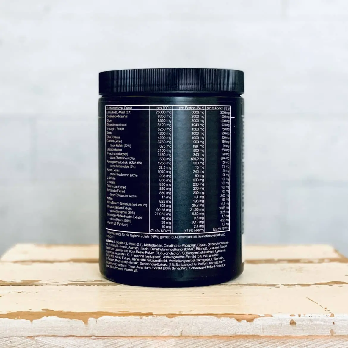 Die Inhaltsstoffe des Galenikus Gannikus Booster im Test aus unserer früheren Testserie