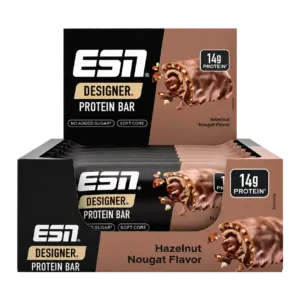ESN Designer Protein Bar Hazelnut Nougat im Displaykarton