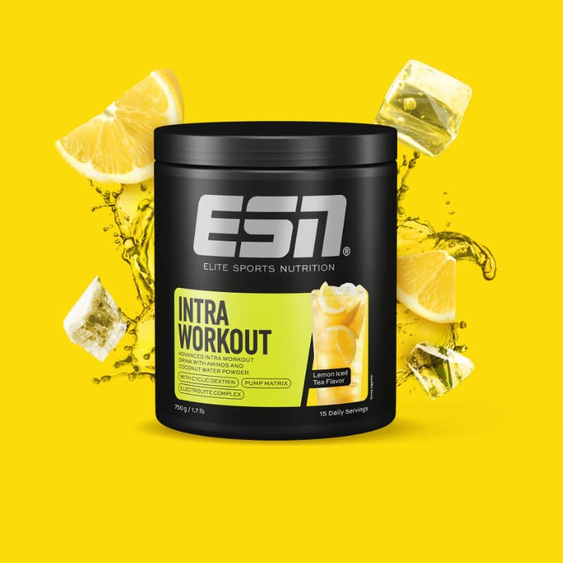 ESN Intra Workout Dose mit Blick auf das Produkt und die Verpackung