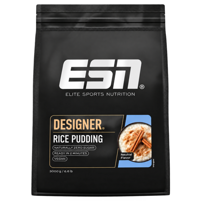 ESN Designer Rice Pudding Neutral Flavor, freigestellte Herstellerabbildung des 3000-Gramm-Beutels