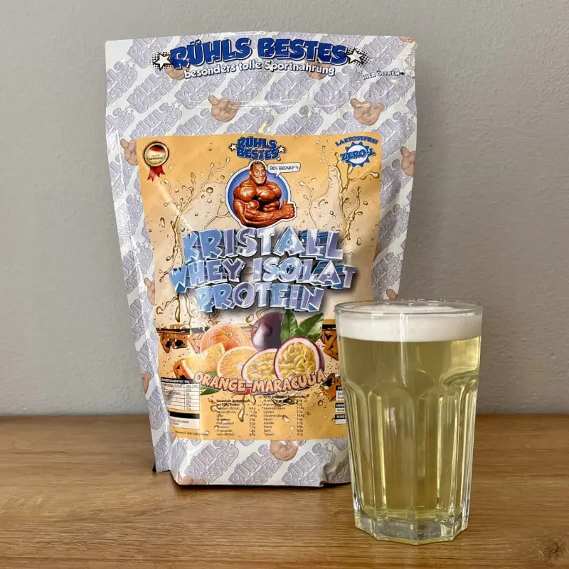 Orange-Maracuja von Rühls Bestes Kristall Whey im Praxistest