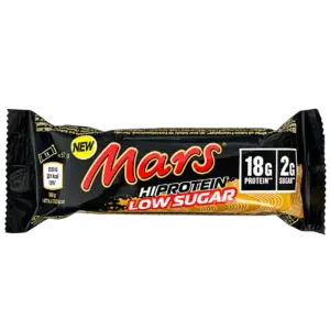 Freigestellte Verpackung des Mars HiProtein Low Sugar Proteinriegels mit 57 g