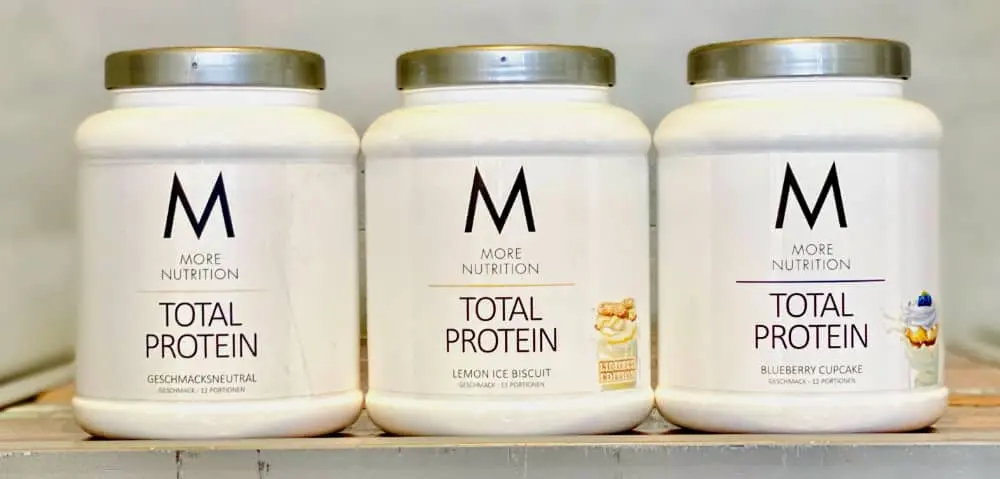 Mehrere frühere Total-Protein-Sorten auf unserem eigenen Testfoto