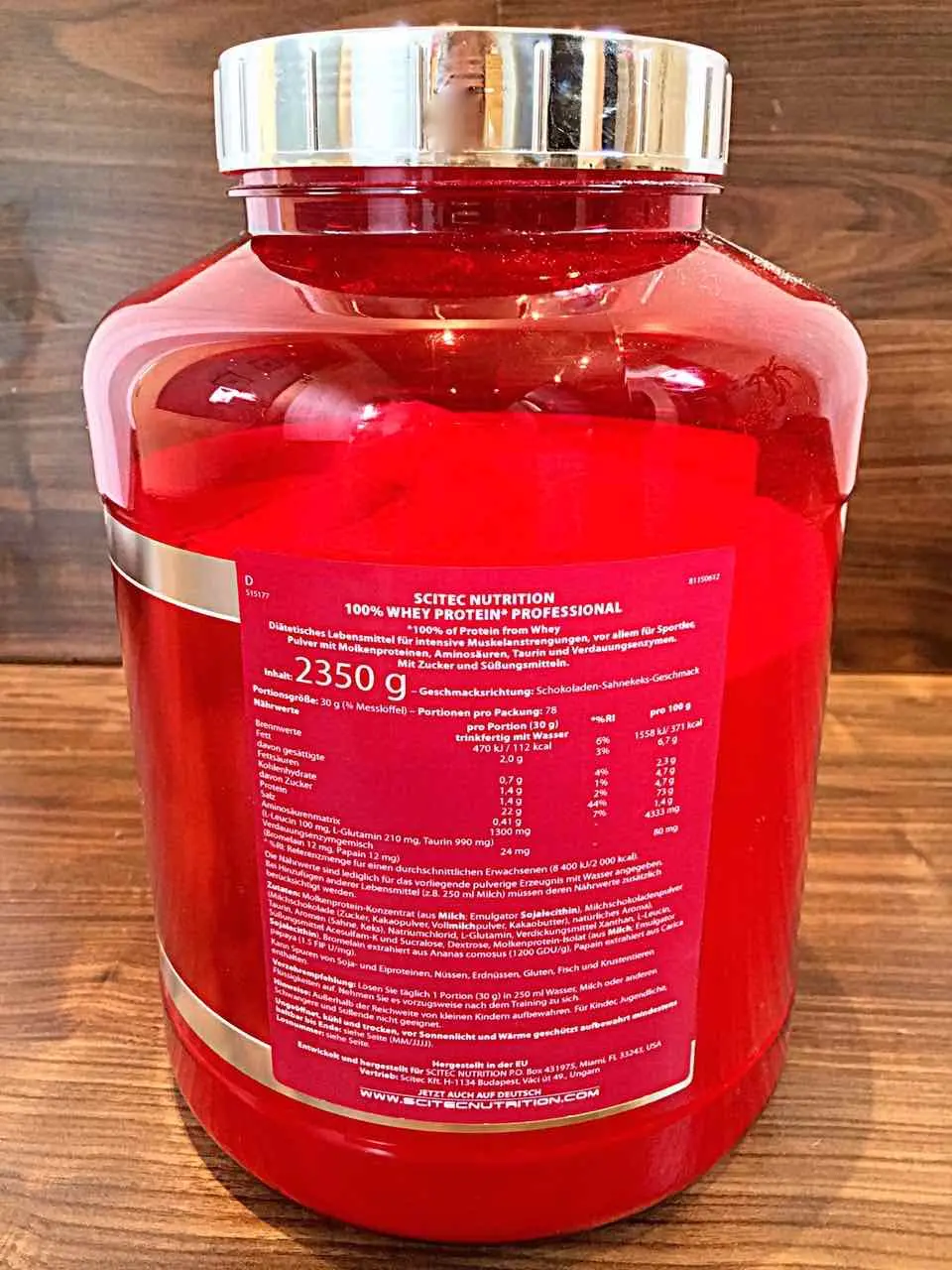 Eigenes Praxisfoto, Rückseite der alten Testdose