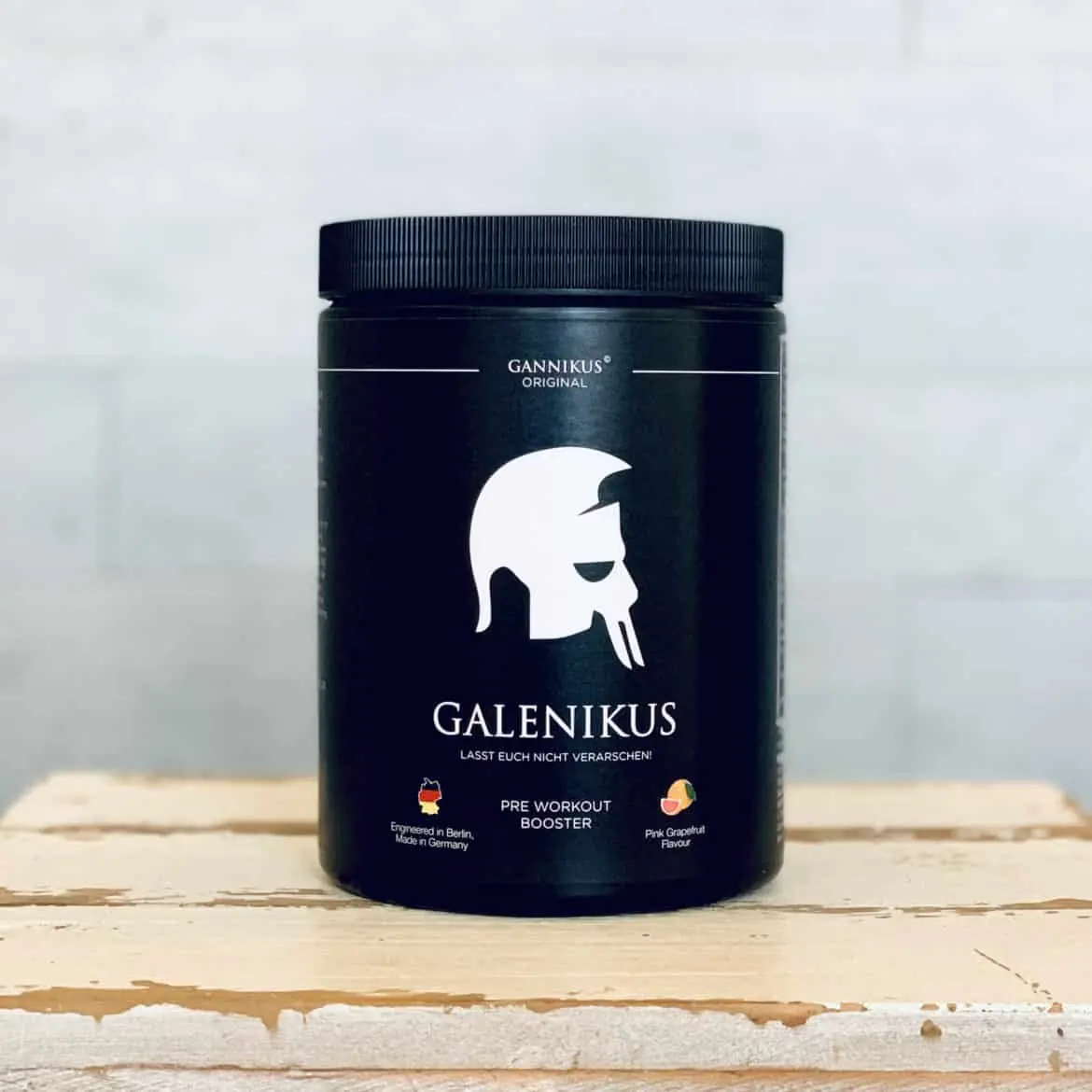 Verpackung Galenikus Pre Workout aus unserer früheren Testserie