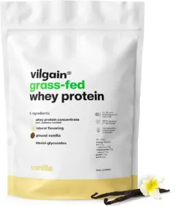 Originalproduktbild Vilgain Grass Fed Whey Protein Vanille 1 kg