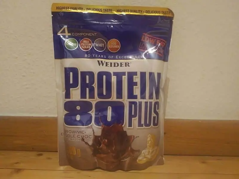 Weider Protein 80 Plus Brownie Double Choc im ursprünglichen Praxistest